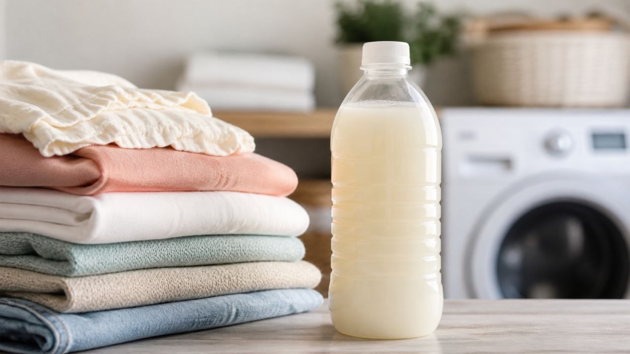 Amaciante caseiro com 3 ingredientes para deixar as roupas cheirosas e economizar na lavanderia