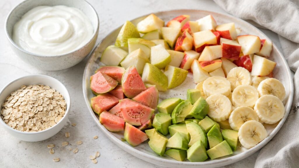 Frutas inteiras com fibras e mastigação ajudam a prolongar a saciedade