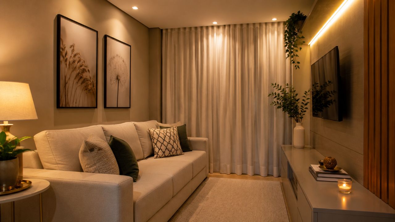 Escolhas simples de luz, cores e organização podem deixar a casa com aparência mais sofisticada