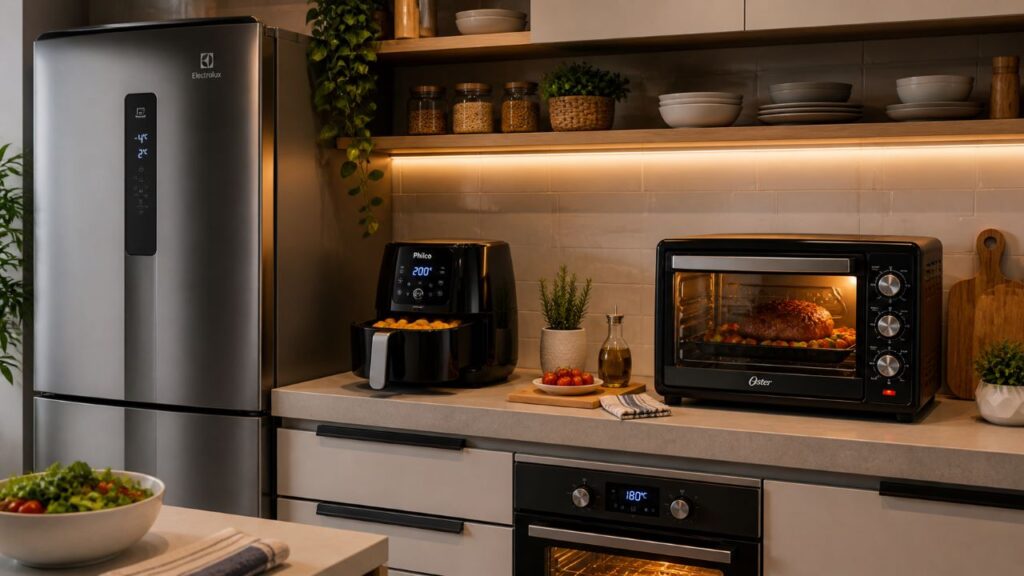 Os eletrodomésticos da cozinha que mais gastam energia e exigem atenção no uso diário