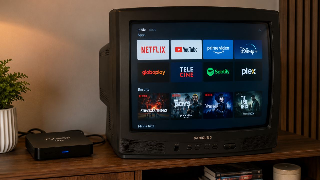 Uma TV Box pode modernizar a televisão sem precisar trocar o aparelho inteiro