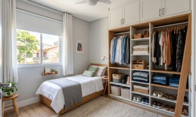 Adeus ao guarda-roupa tradicional: a tendência de 2026 que permite ter um closet mesmo em quartos pequenos