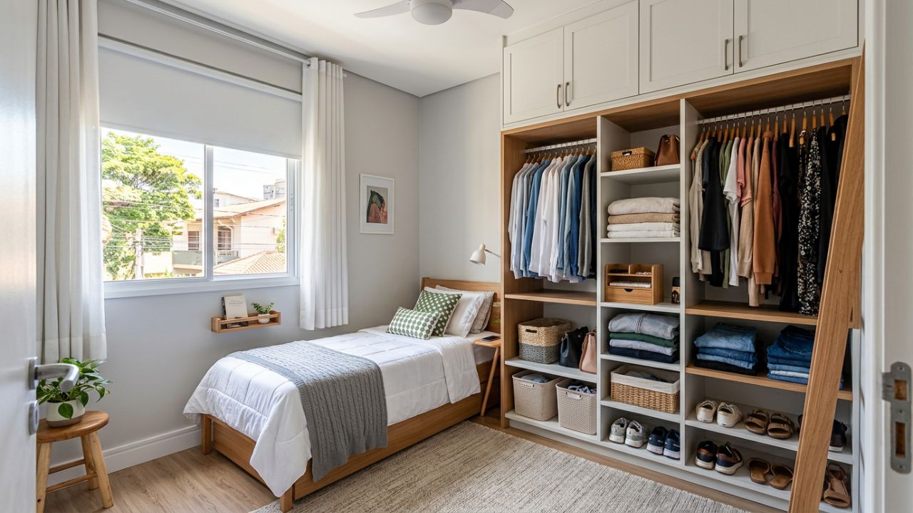 Adeus ao guarda-roupa tradicional: a tendência de 2026 que permite ter um closet mesmo em quartos pequenos
