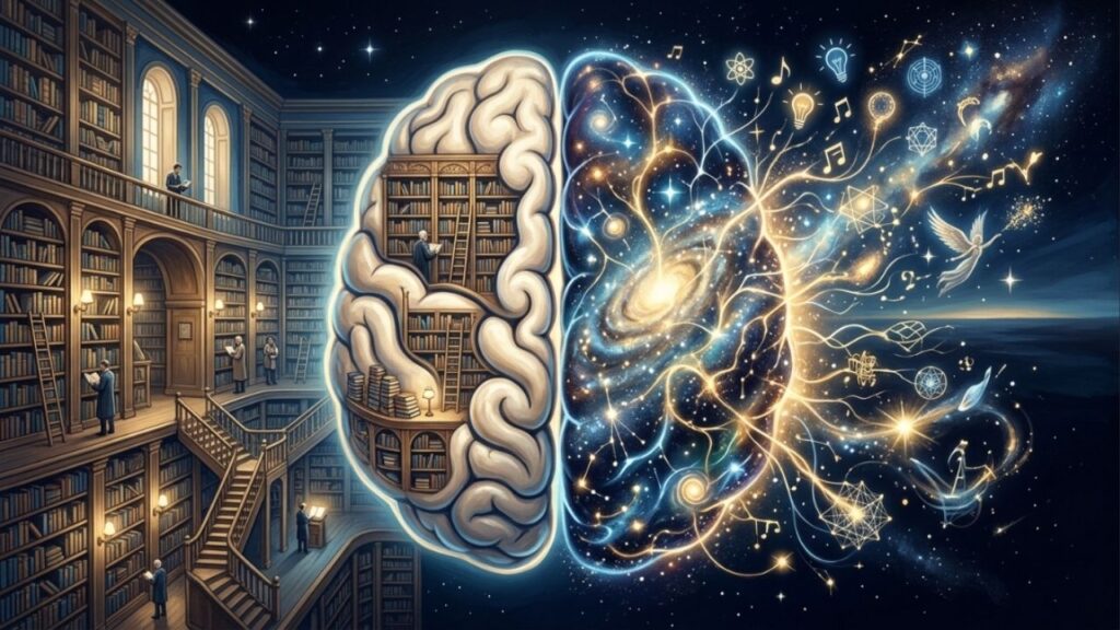 Albert Einstein, físico e gênio: "A imaginação é mais importante que o conhecimento." O que essa frase revela sobre criatividade e aprendizado na era da inteligência artificial