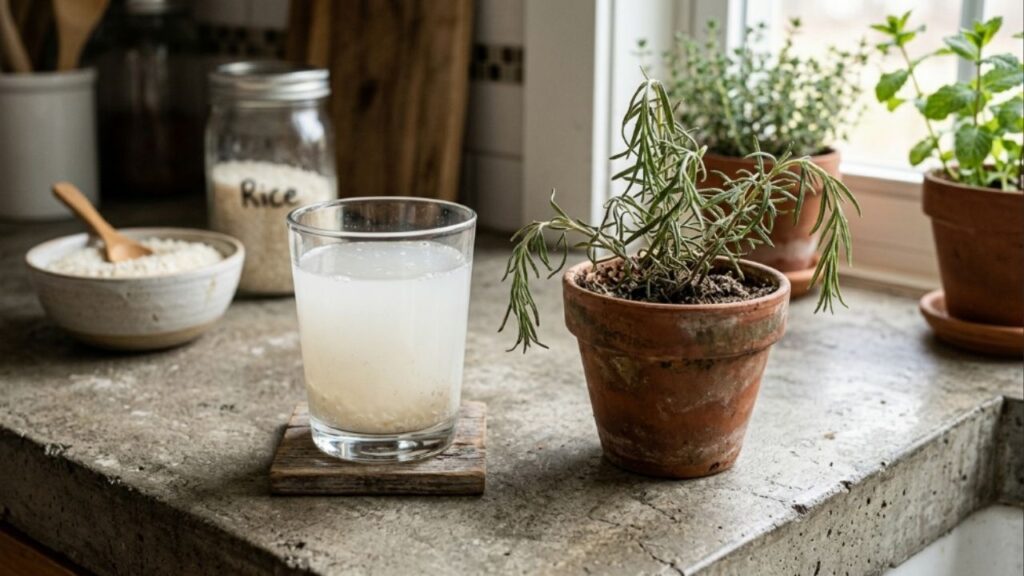 Alecrim murchando? O truque com água de arroz que recupera a planta em poucos dias