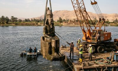 Uma estátua foi recuperada do rio Nilo e pode representar personagem ligado à Bíblia