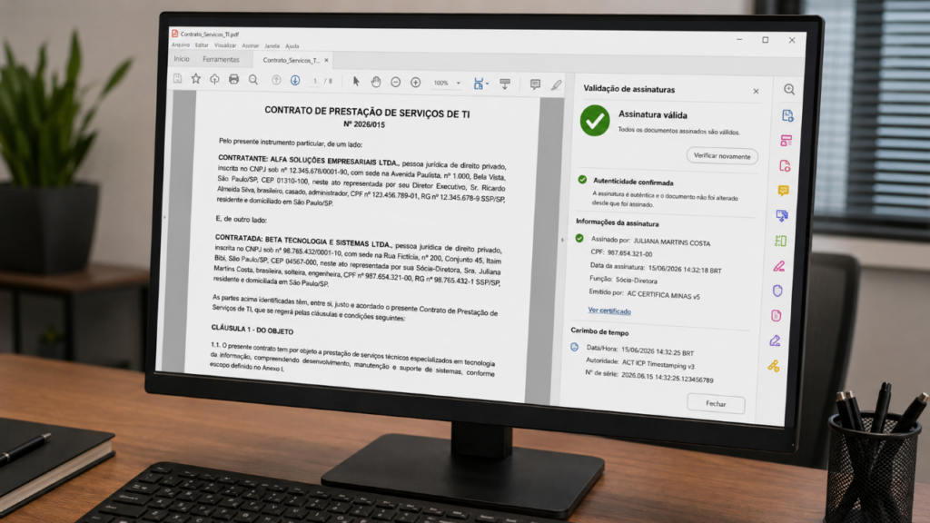 Nem todo PDF assinado vale como prova forte: o detalhe que pode enfraquecer um contrato digital
