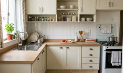 Como reformar balcão de cozinha e renovar o móvel gastando pouco