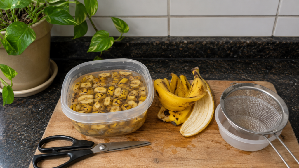 O truque natural com casca de banana que fortalece plantas, mas exige um cuidado importante