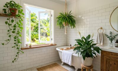 Plantas para banheiro que gostam de umidade e deixam o espaço mais bonito