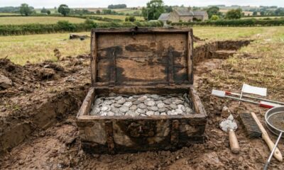Arqueólogos encontraram 3.000 moedas vikings enterradas em um campo