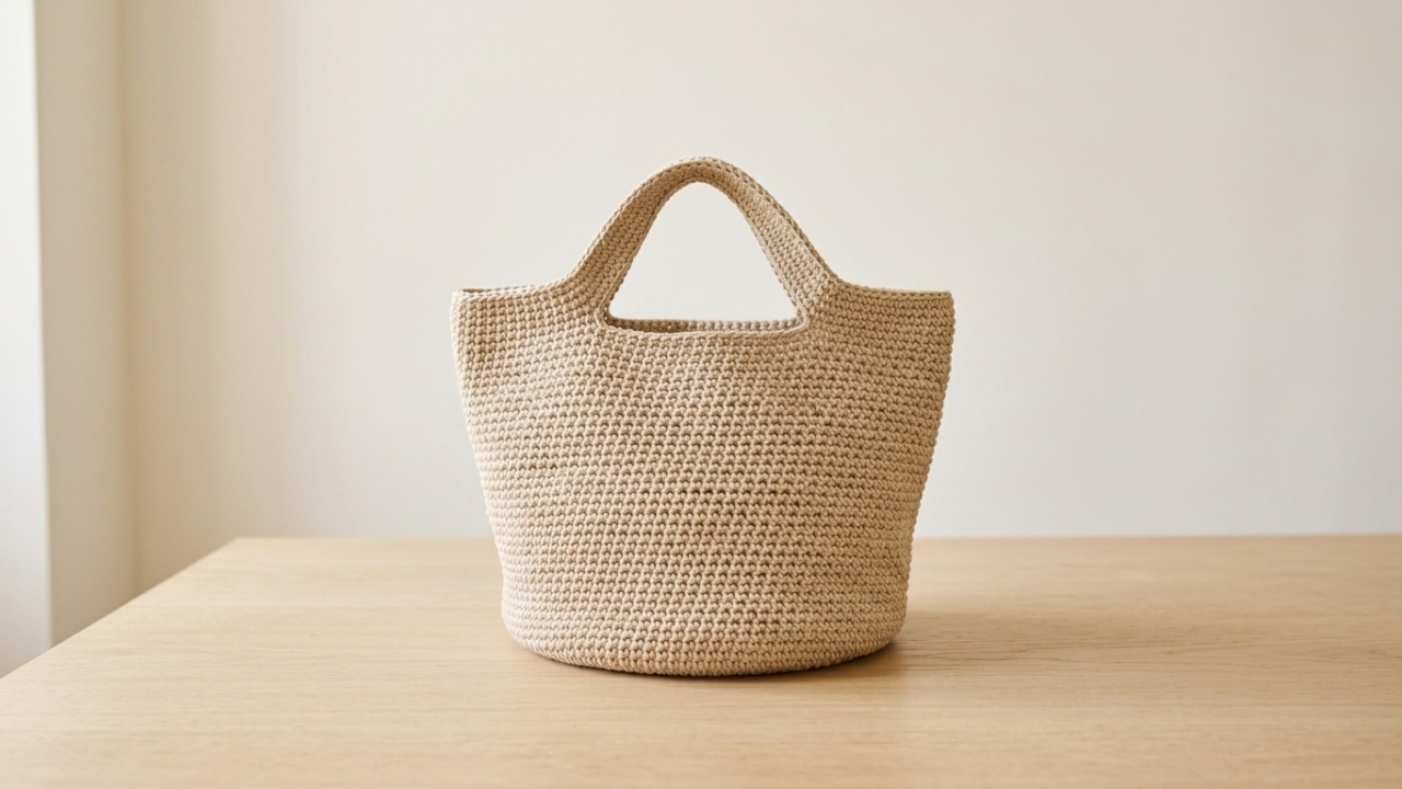 Esse modelo de bolsa de crochê virou favorito de quem ama looks leves e elegantes