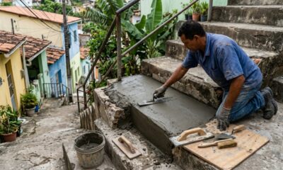 Como corrigir degrau quebrado e deixar a escada mais segura no dia a dia