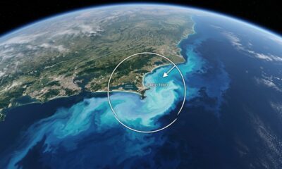 A cidade onde a água do mar pode chegar a 16°C no verão e a NASA já fotografou o fenômeno do espaço