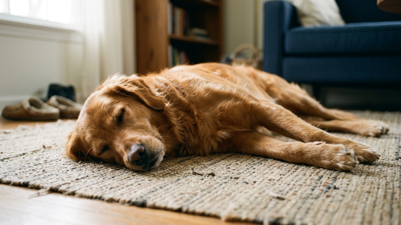 Cachorrinho solitário que não se mexia volta lentamente à vida