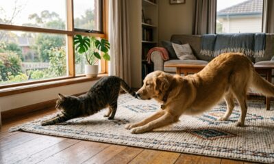 Especialistas em ioga afirmam: para começar bem o dia, devemos fazer como cães e gatos