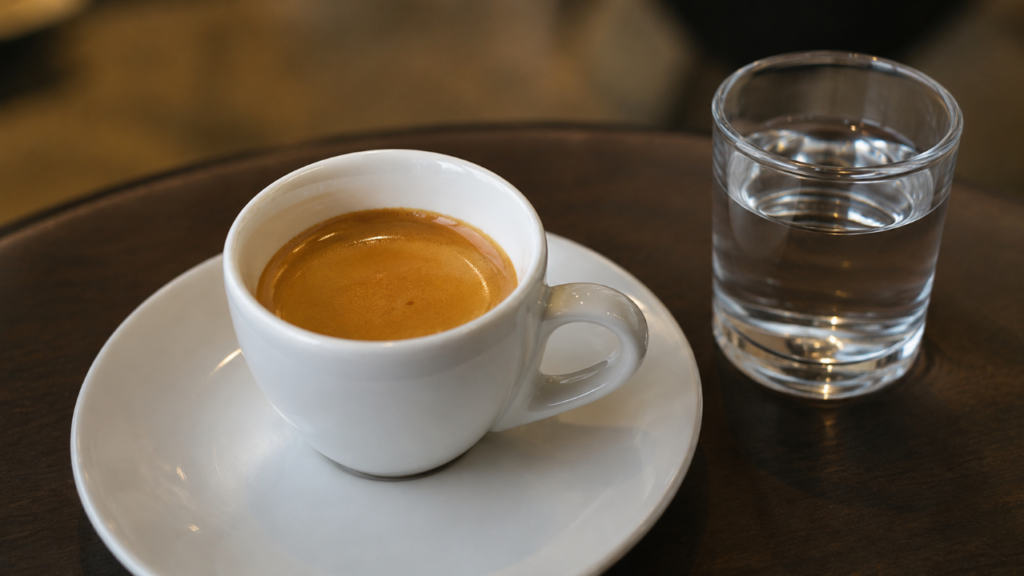 O que significa beber água antes do café e por que baristas dizem que isso muda tudo