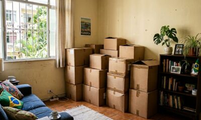 Antes de jogar fora caixas de papelão, veja como elas podem ajudar a organizar sua casa