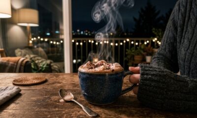 Toda vez que faço esse chocolate quente cremoso quando o frio aperta, a noite fica mais gostosa