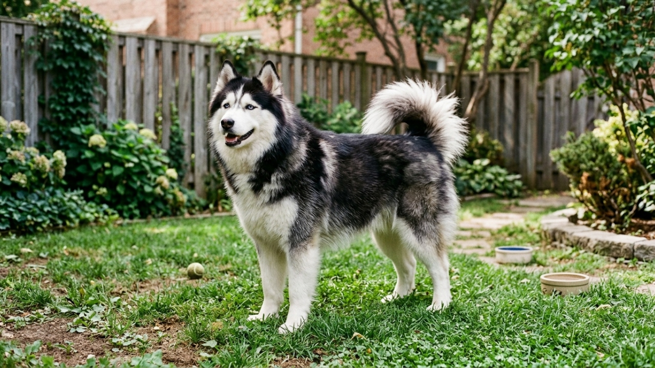 Cão de rua em estado crítico se transforma em um lindo husky