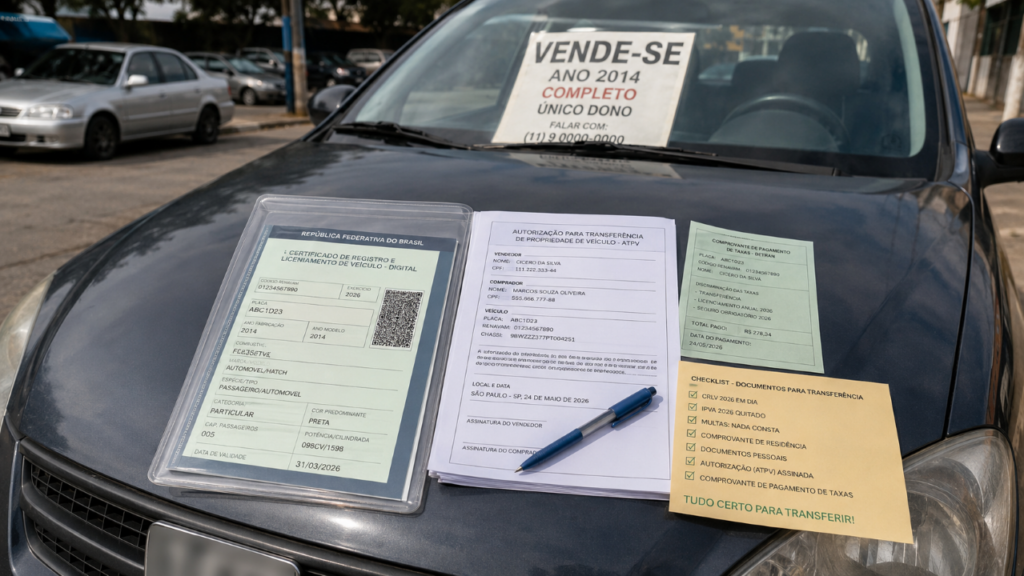 Veículo no nome de quem morreu: o detalhe que pode travar transferência e virar dívida