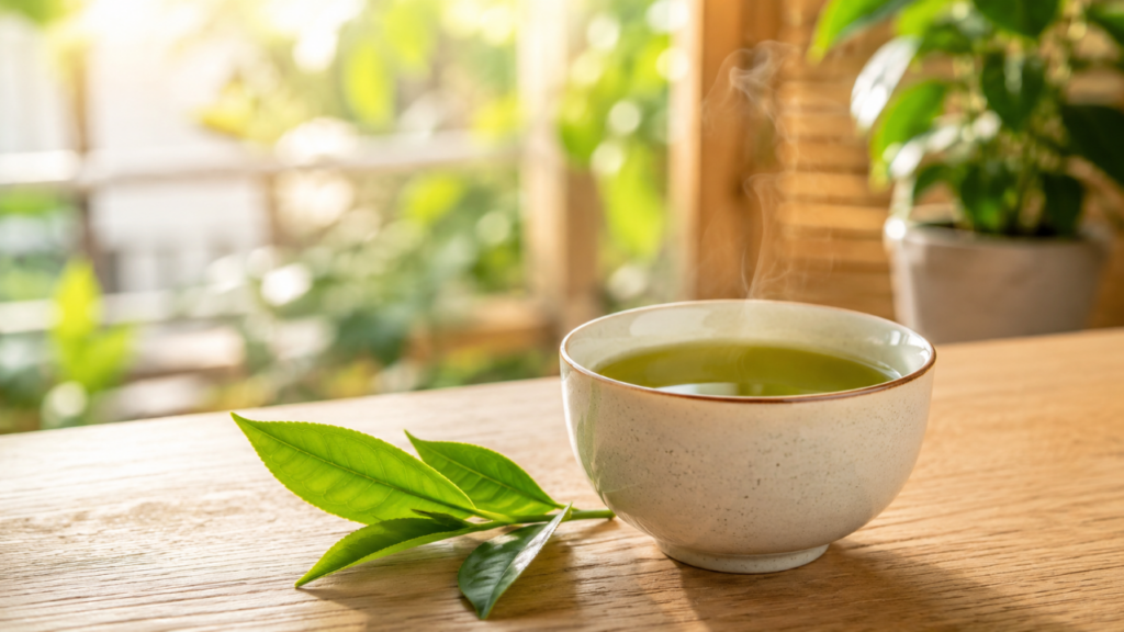 Nem café, nem energético: o chá verde pode oferecer foco suave e uma rotina mais saudável