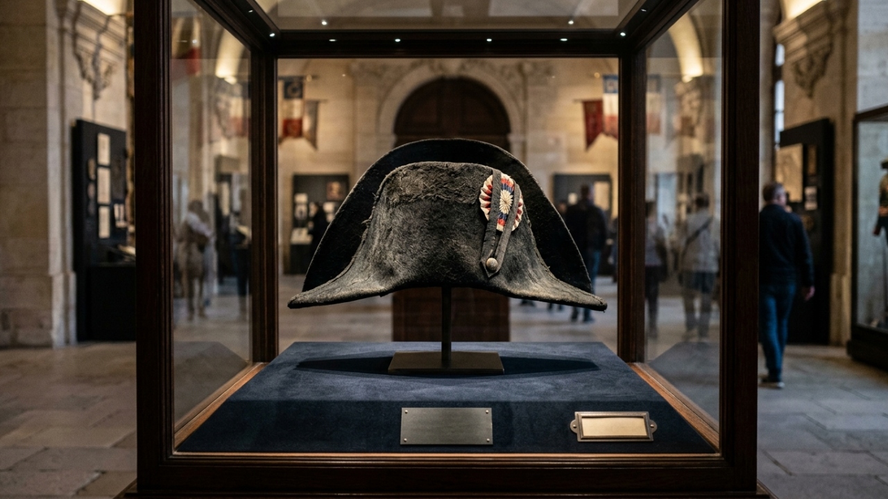 Chapéu perdido de Napoleão é encontrado após mais de 100 anos em museu francês