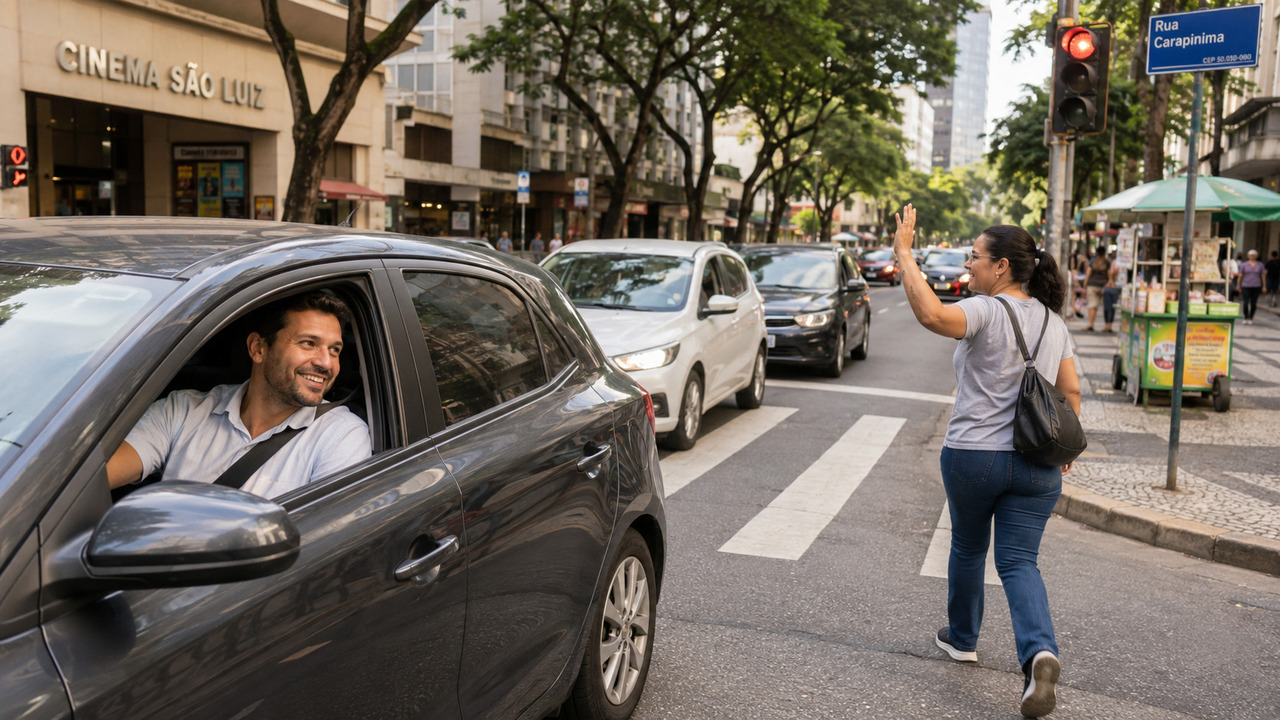 Os psicólogos afirmam: as pessoas que agradecem a um motorista ao atravessar a rua são mais empáticas e têm uma perspectiva mais positiva