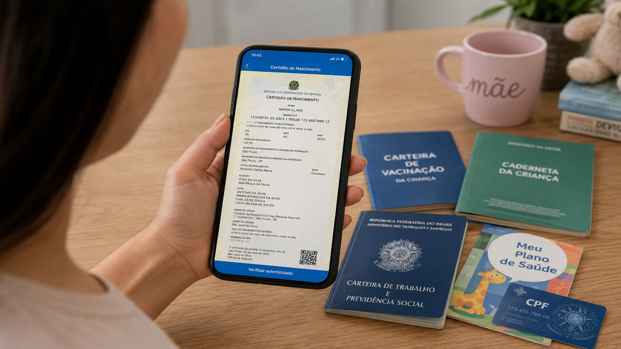 Como emitir a certidão de nascimento dos filhos pelo celular sem sair de casa em 2026