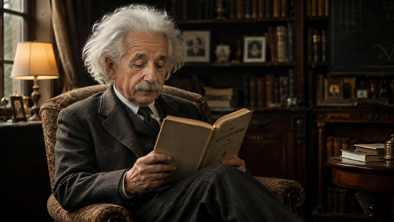 Albert Einstein: "Quem consegue ler sem pressa num mundo acelerado tem uma capacidade mental rara"