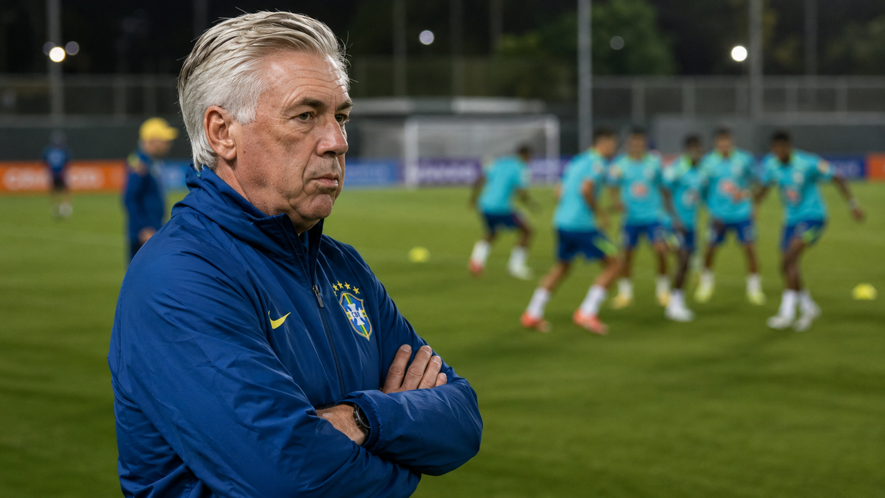 O plano de Carlo Ancelotti para recolocar o Brasil entre os favoritos da Copa do Mundo