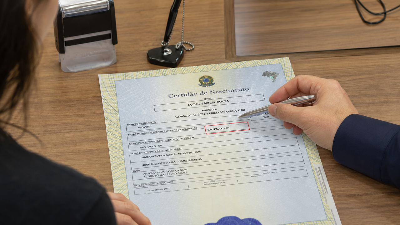 Cartórios emitem alerta sobre certidão de nascimento: esse erro simples pode invalidar documento em 2026
