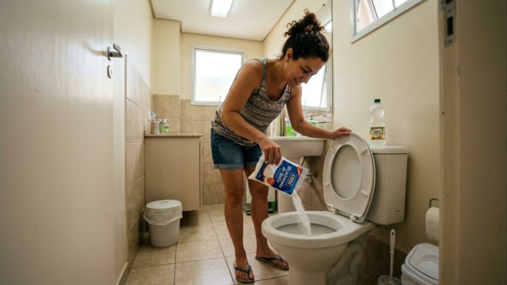 Colocar bicarbonato de sódio no vaso sanitário antes de dormir: o que acontece e por que todo brasileiro deveria saber disso