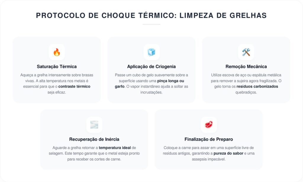 Esfregar gelo na grelha antes de fazer churrasco: para que serve e por que cada vez mais pessoas estão fazendo isso