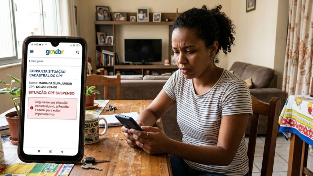 Como consultar pendências e regularizar o CPF bloqueado na Receita Federal pelo celular sem sair de casa