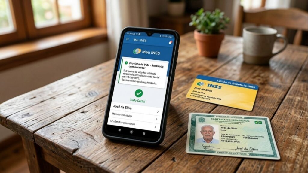 Como fazer a prova de vida do INSS pelo aplicativo do celular sem precisar ir ao banco