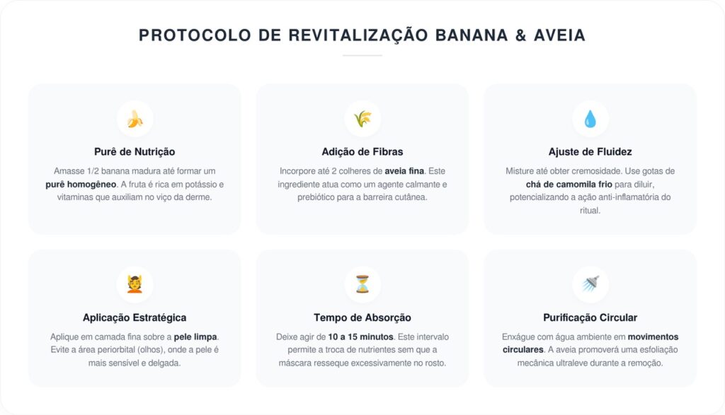 Misturar banana com aveia: para que serve na pele