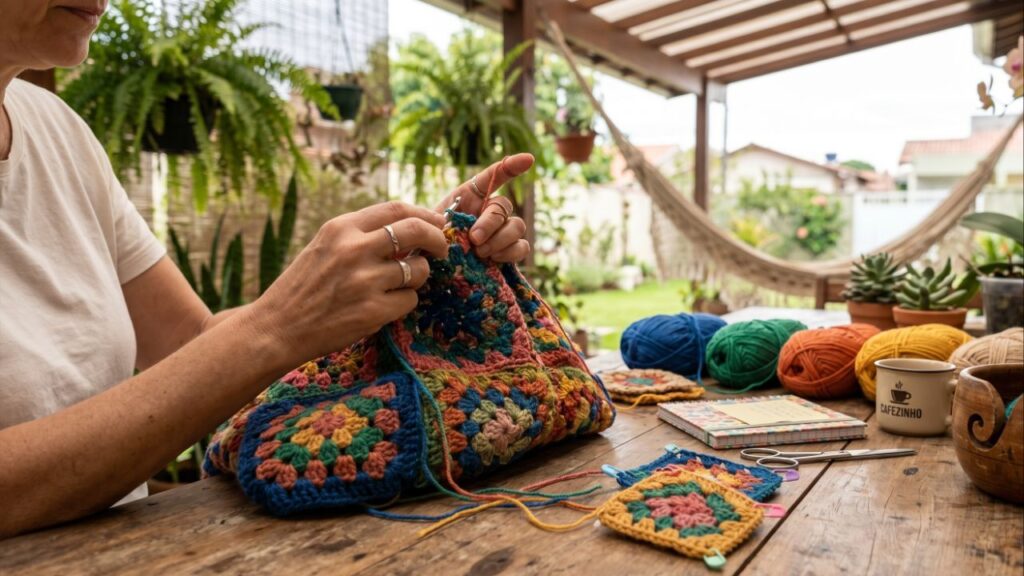 Essas ideias de crochê para varanda deixam qualquer cantinho mais agradável e acolhedor