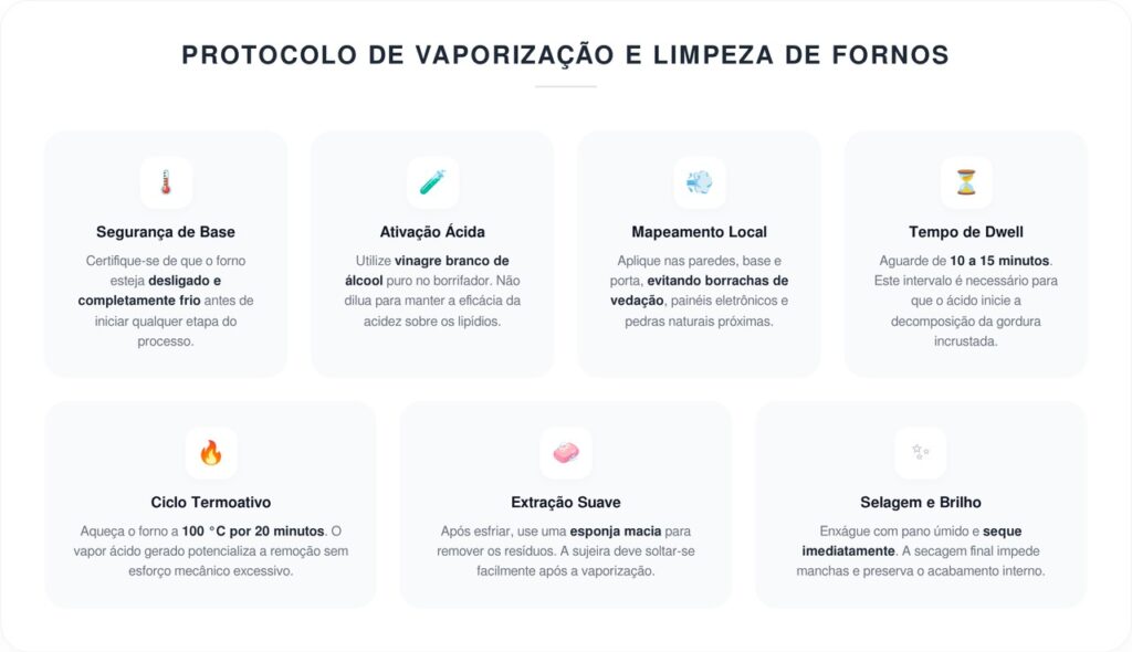 Borrifar vinagre no forno antes de limpá-lo: o que faz e por que é recomendado