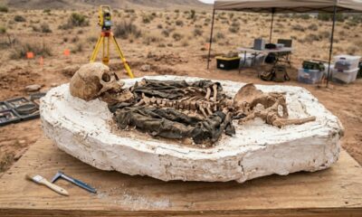 Cientistas enterraram corpos humanos em gesso. Cinco anos depois, eles os desenterraram
