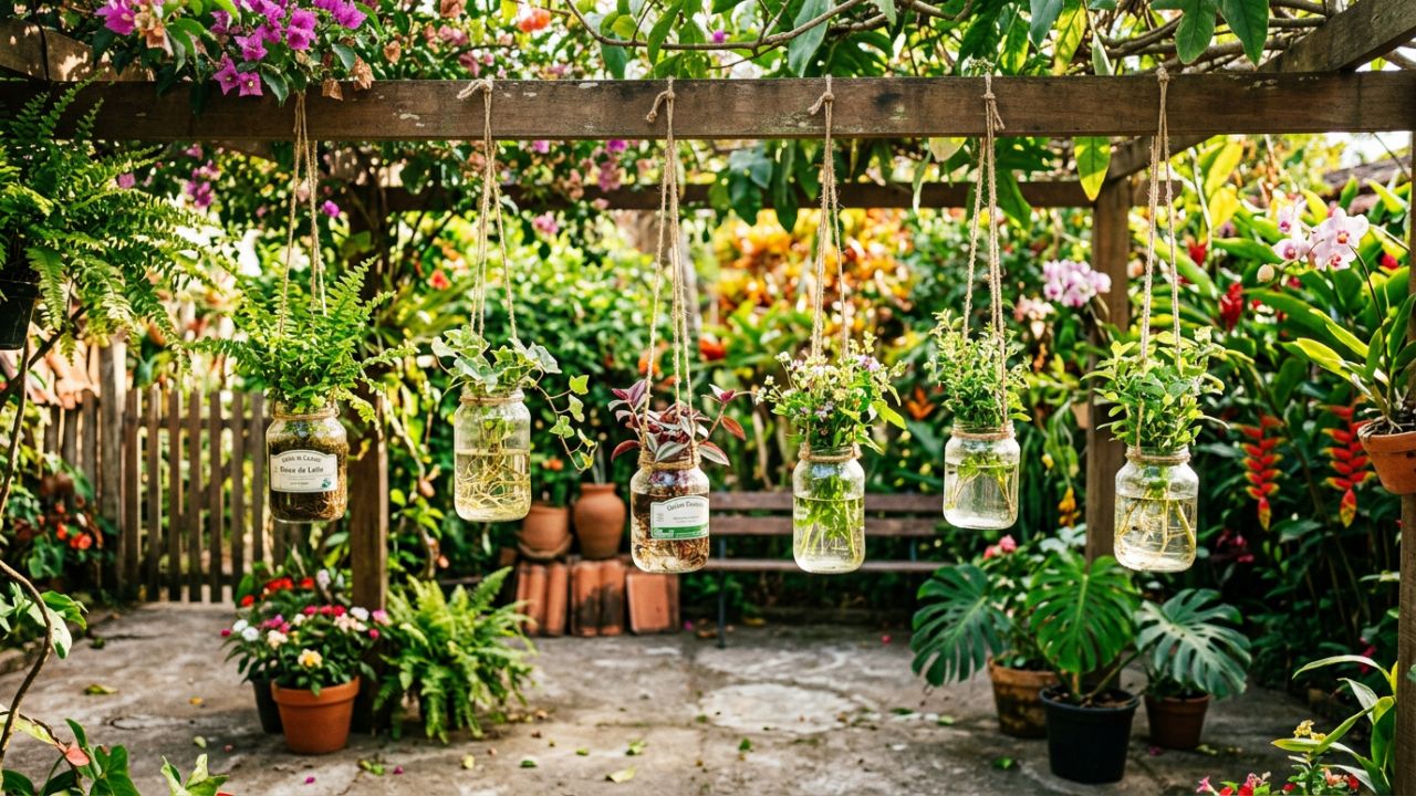 Se você tiver potes de geleia, não os jogue fora: veja como reutilizá-los para decorar o jardim