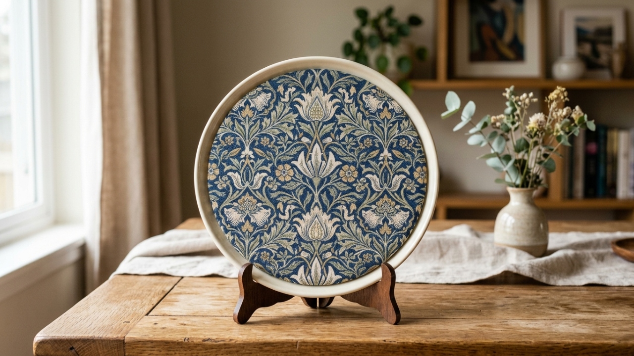 Como fazer prato decorado com tecido para transformar sua decoração