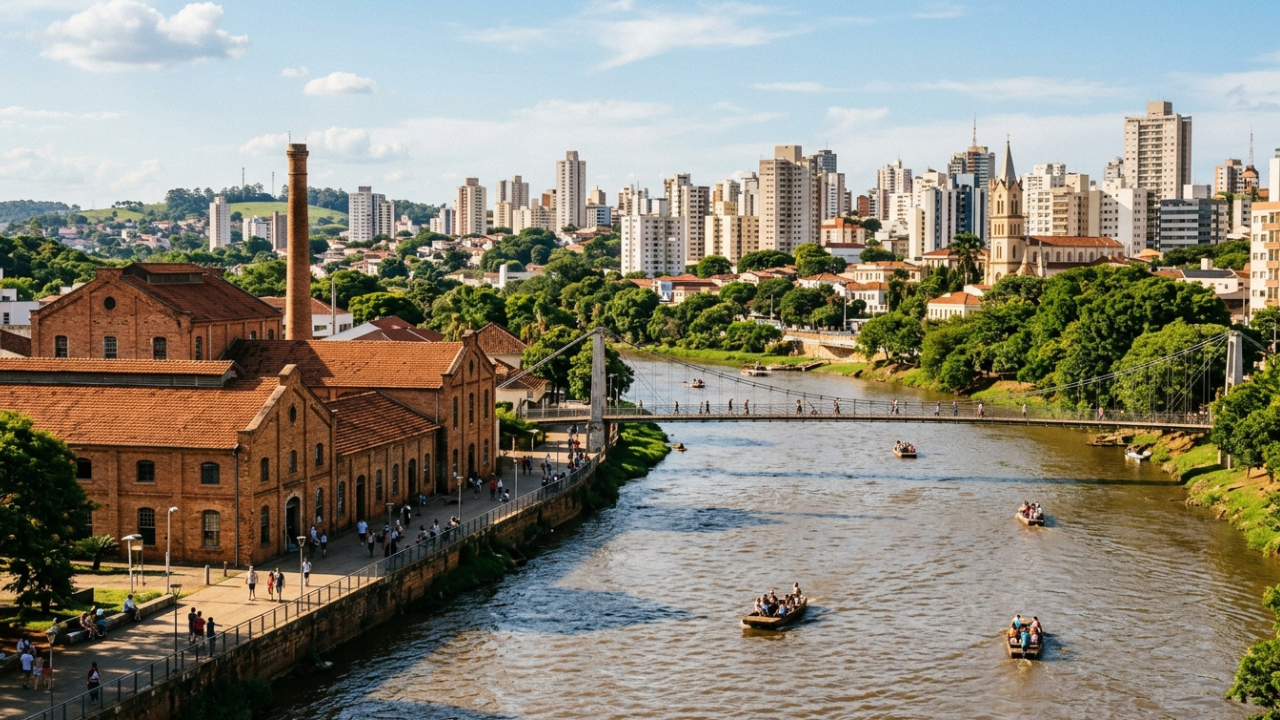A cidade apelidada de “Noiva da Colina” mistura vida cultural intensa e um campus universitário de estética europeia