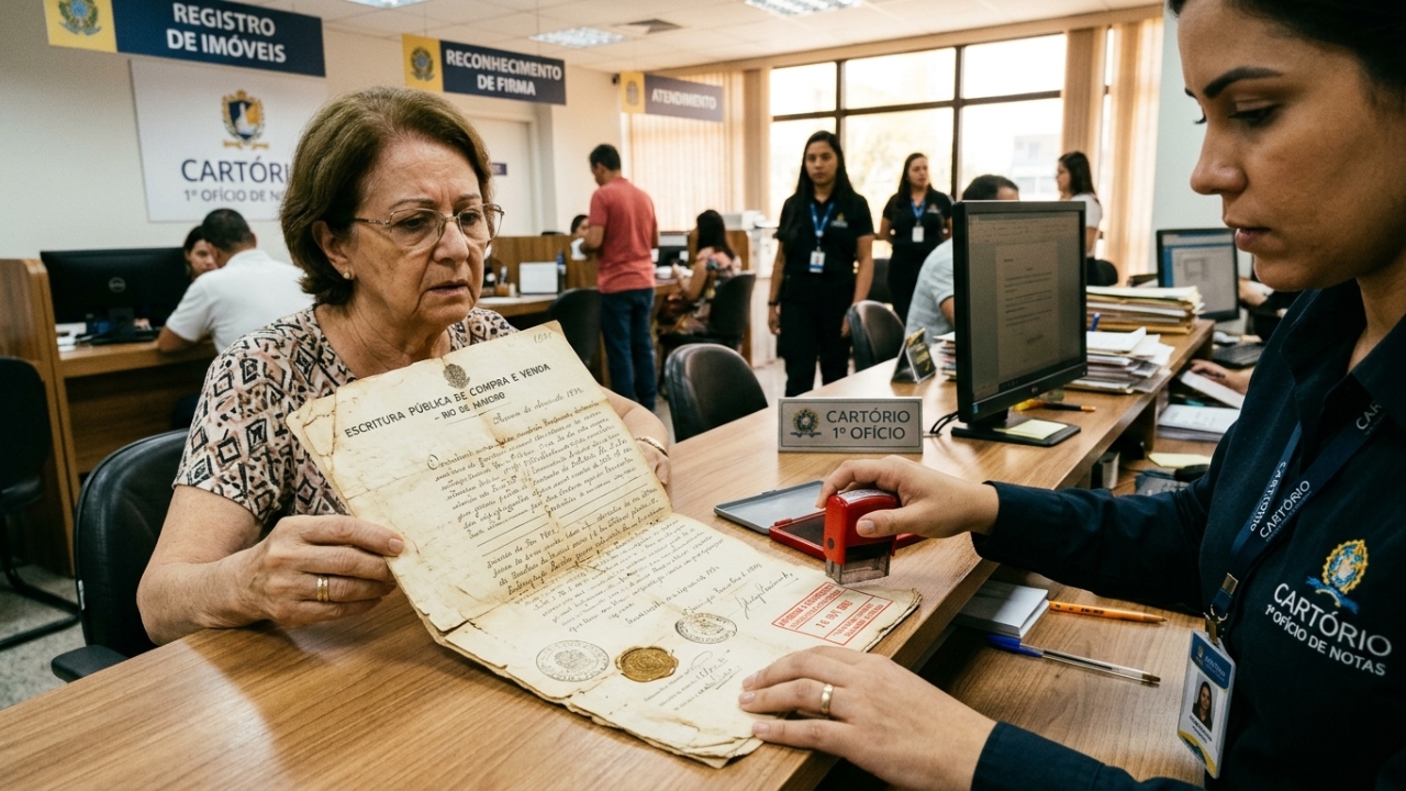 Cartórios acendem alerta sobre documento antigo em casa e muita gente só descobre no balcão