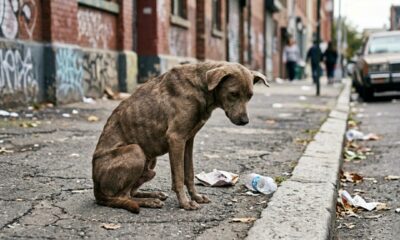 Cãozinho de 12 kg se recupera com carinho após ser encontrado em estado crítico