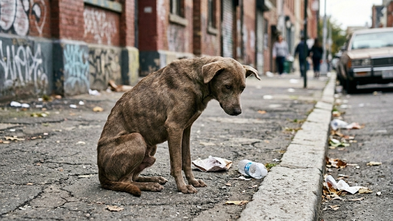 Cãozinho de 12 kg se recupera com carinho após ser encontrado em estado crítico
