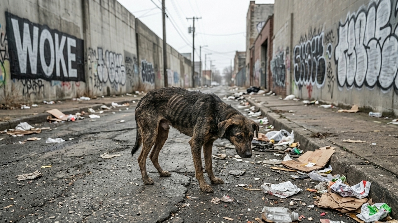 Cão fantasma que viveu anos nas ruas surpreende com transformação incrível