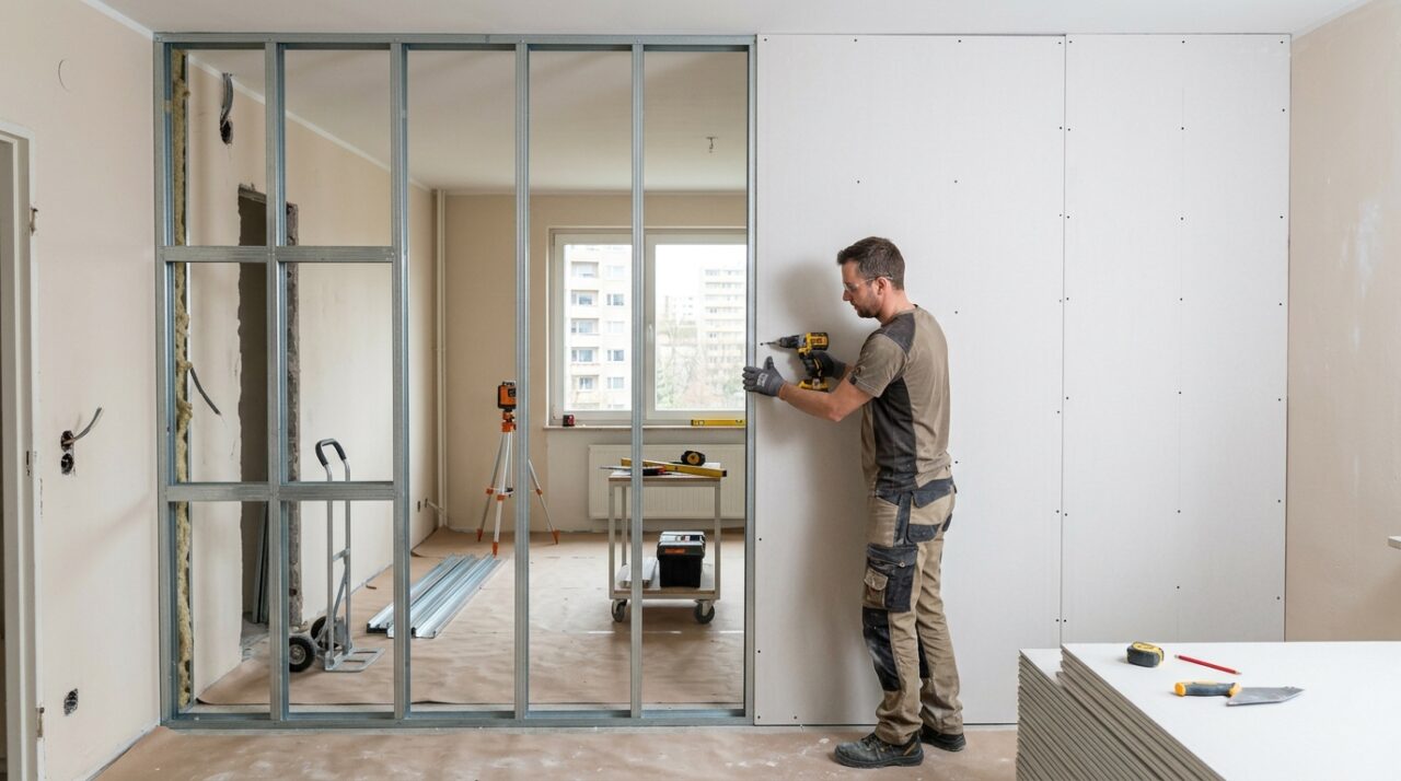 Adeus, parede de alvenaria: as soluções em drywall ajudam a reduzir o tempo da obra e economizar dinheiro