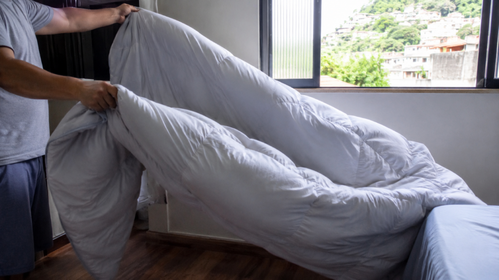 Adeus cheiro de guardado: o truque simples para preparar o edredom antes do frio chegar