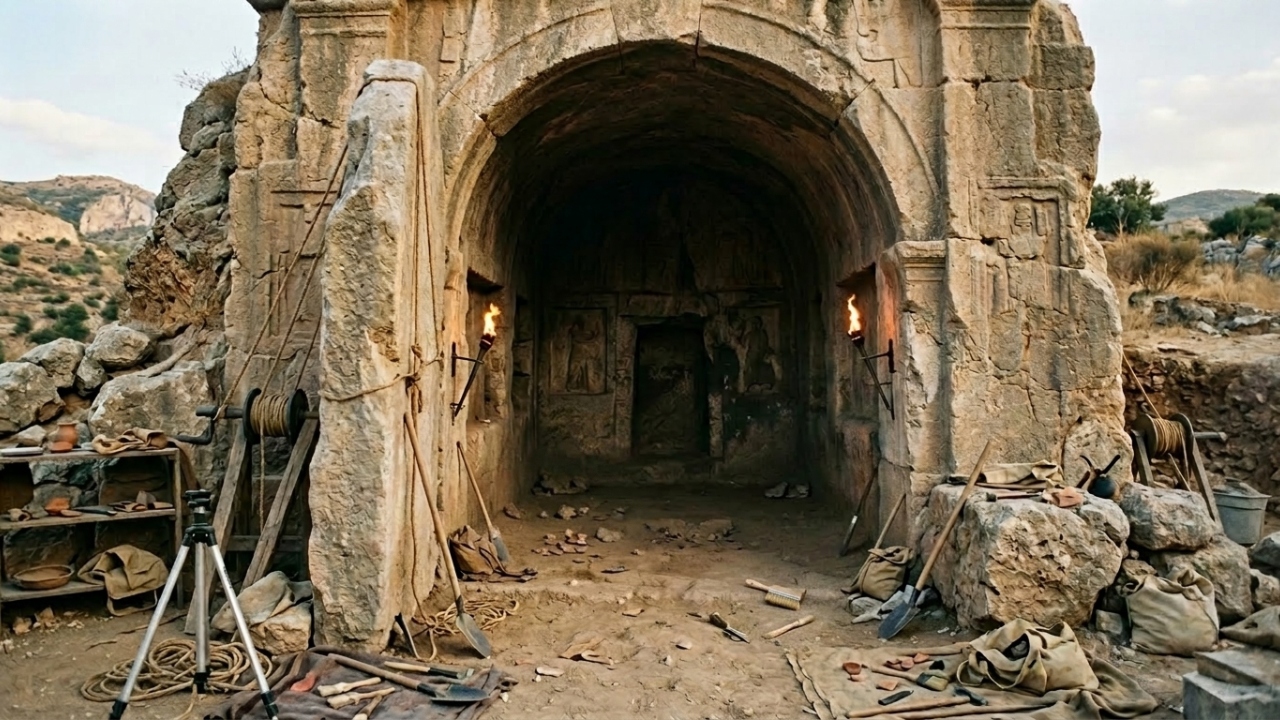 Quando os arqueólogos abriram essa enorme tumba, não havia ninguém lá dentro. Onde estavam os corpos?